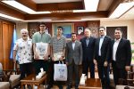تجلیل از قهرمانان والیبال جهان در دانشگاه تبریز