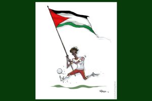 واکنش کارتونیست برزیلی به حضور یامال در فینال جام جهانی با پرچم فلسطین